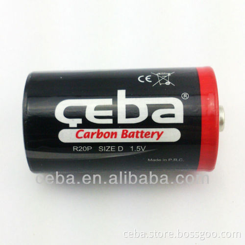 China manufacturer/Shenzhen battery/Shrink wrap/r20 size d dry cell battery